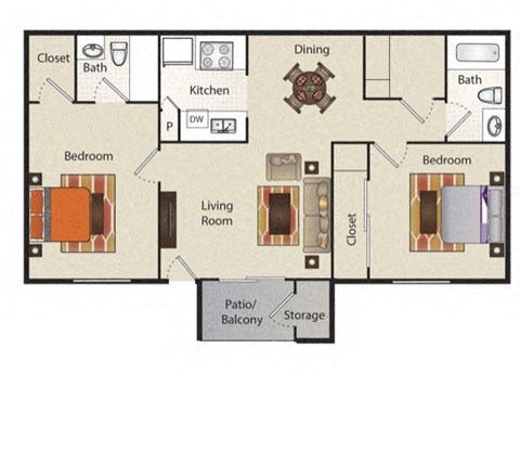 a floor plan of a living room and a kitchen